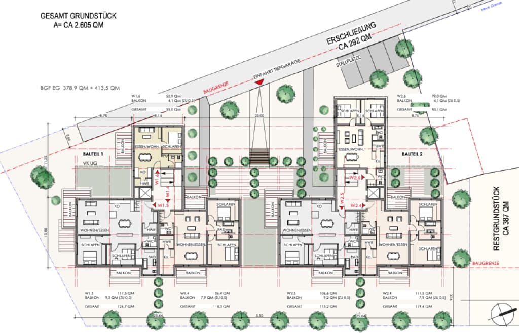 Wohnanlage Herxheim Plan