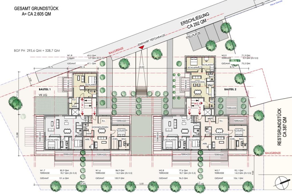Wohnanlage Herxheim Plan